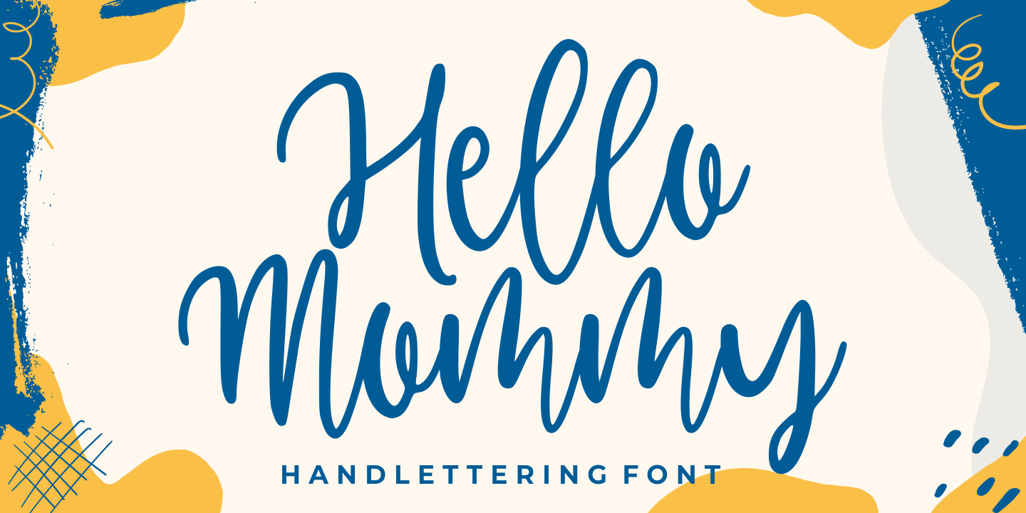 Example font Hello Mommy #1